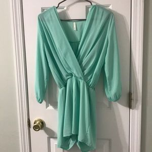 Women’s turquoise romper